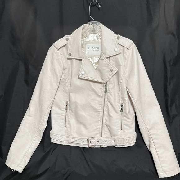 Ci Sono Jackets & Blazers - Ci Sono by Cavalini cream/ soft white Vintage Jacket